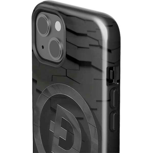 Doge Coin Textured Logo iPhone 15 Impact Case